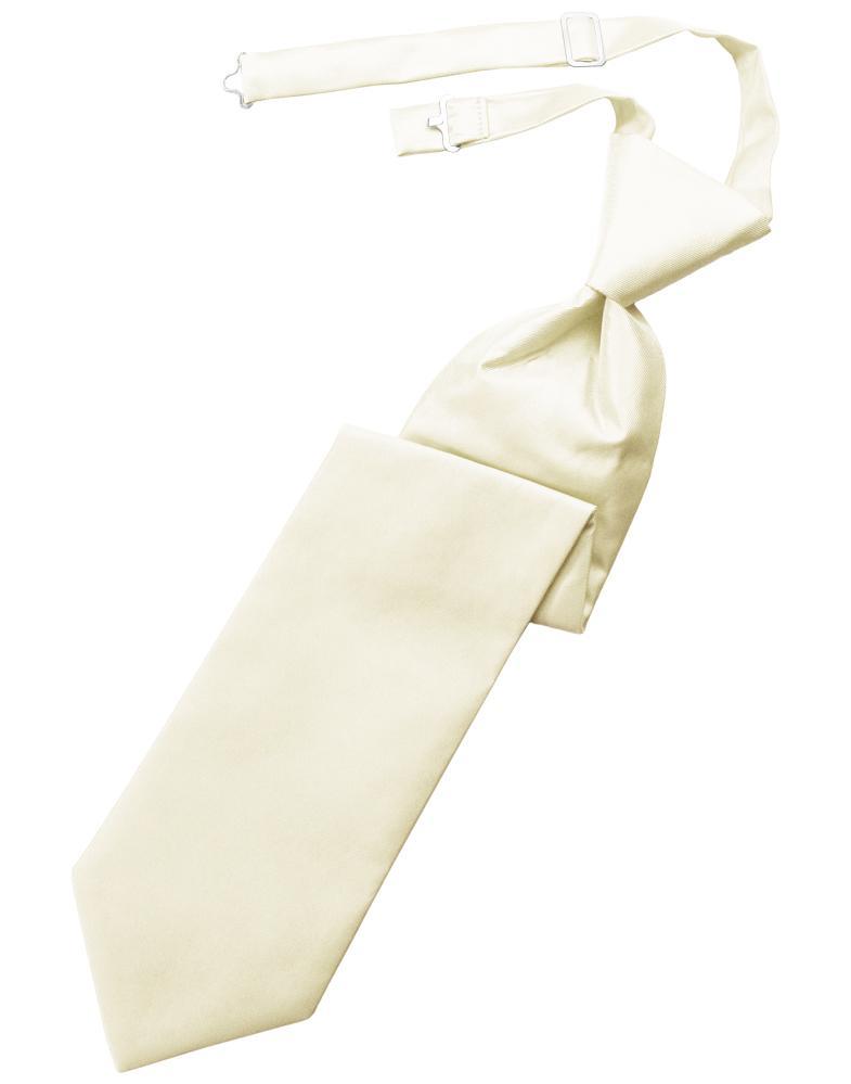Cardi Ivory Solid Twill Windsor Tie