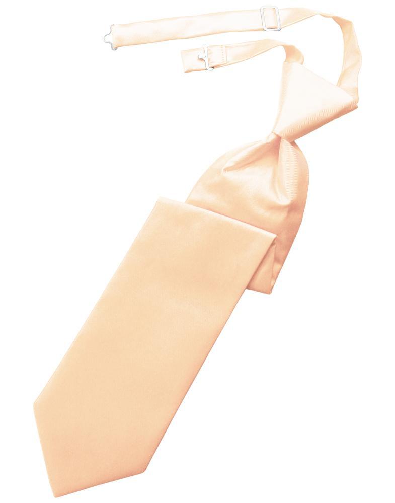 Cardi Peach Solid Twill Windsor Tie
