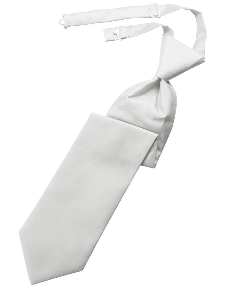 Cardi Platinum Solid Twill Windsor Tie