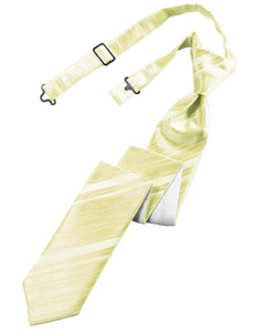 Cardi Pre-Tied Banana Striped Satin Skinny Necktie