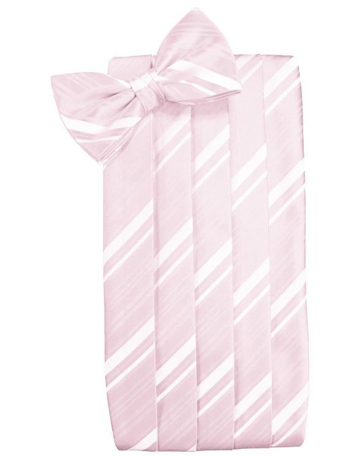 Cardi Blush Striped Satin Cummerbund