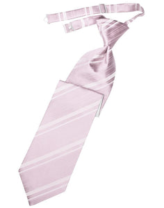 Cardi Pre-Tied Blush Striped Satin Necktie
