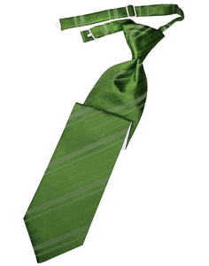 Cardi Pre-Tied Clover Striped Satin Necktie