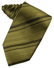 Load image into Gallery viewer, Cardi Self Tie Fern Striped Satin Necktie