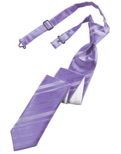 Load image into Gallery viewer, Cardi Pre-Tied Freesia Striped Satin Skinny Necktie