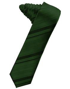 Cardi Self Tie Holly Striped Satin Skinny Necktie