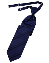 Load image into Gallery viewer, Cardi Pre-Tied Marine Striped Satin Necktie