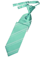 Load image into Gallery viewer, Cardi Pre-Tied Mermaid Striped Satin Necktie