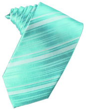 Load image into Gallery viewer, Cardi Self Tie Mermaid Striped Satin Necktie