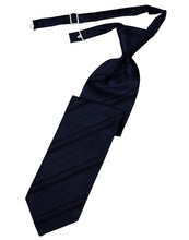 Load image into Gallery viewer, Cardi Pre-Tied Midnight Striped Satin Necktie