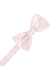 Load image into Gallery viewer, Cardi Pre-Tied Pink Striped Satin Bow Tie