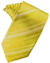 Load image into Gallery viewer, Cardi Self Tie Willow Striped Satin Necktie