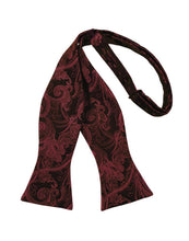 Load image into Gallery viewer, Cardi Self Tie Apple Tapestry Bow Tie