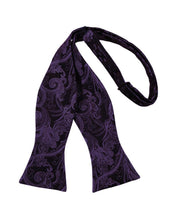Load image into Gallery viewer, Cardi Self Tie Berry Tapestry Bow Tie