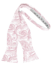 Load image into Gallery viewer, Cardi Self Tie Blush Tapestry Bow Tie