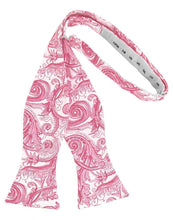 Load image into Gallery viewer, Cardi Self Tie Bubblegum Tapestry Bow Tie