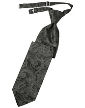 Load image into Gallery viewer, Cardi Pre-Tied Charcoal Tapestry Necktie