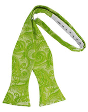 Load image into Gallery viewer, Cardi Self Tie Clover Tapestry Bow Tie