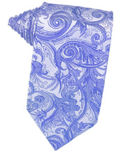 Load image into Gallery viewer, Cardi Self Tie Cornflower Tapestry Necktie