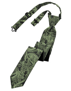 Cardi Pre-Tied Fern Tapestry Skinny Necktie