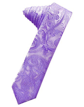 Load image into Gallery viewer, Cardi Self Tie Freesia Tapestry Skinny Necktie