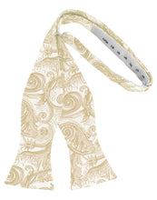 Load image into Gallery viewer, Cardi Self Tie Golden Tapestry Bow Tie