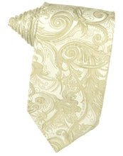 Load image into Gallery viewer, Cardi Self Tie Ivory Tapestry Necktie