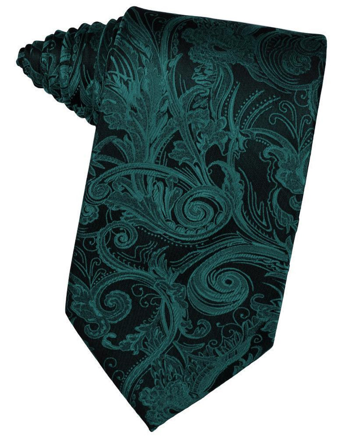 Cardi Self Tie Jade Tapestry Necktie