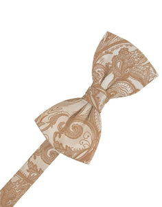 Cardi Pre-Tied Latte Tapestry Bow Tie