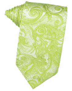 Cardi Self Tie Lime Tapestry Necktie