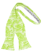 Load image into Gallery viewer, Cardi Self Tie Lime Tapestry Bow Tie