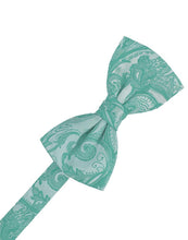 Load image into Gallery viewer, Cardi Pre-Tied Mermaid Tapestry Bow Tie