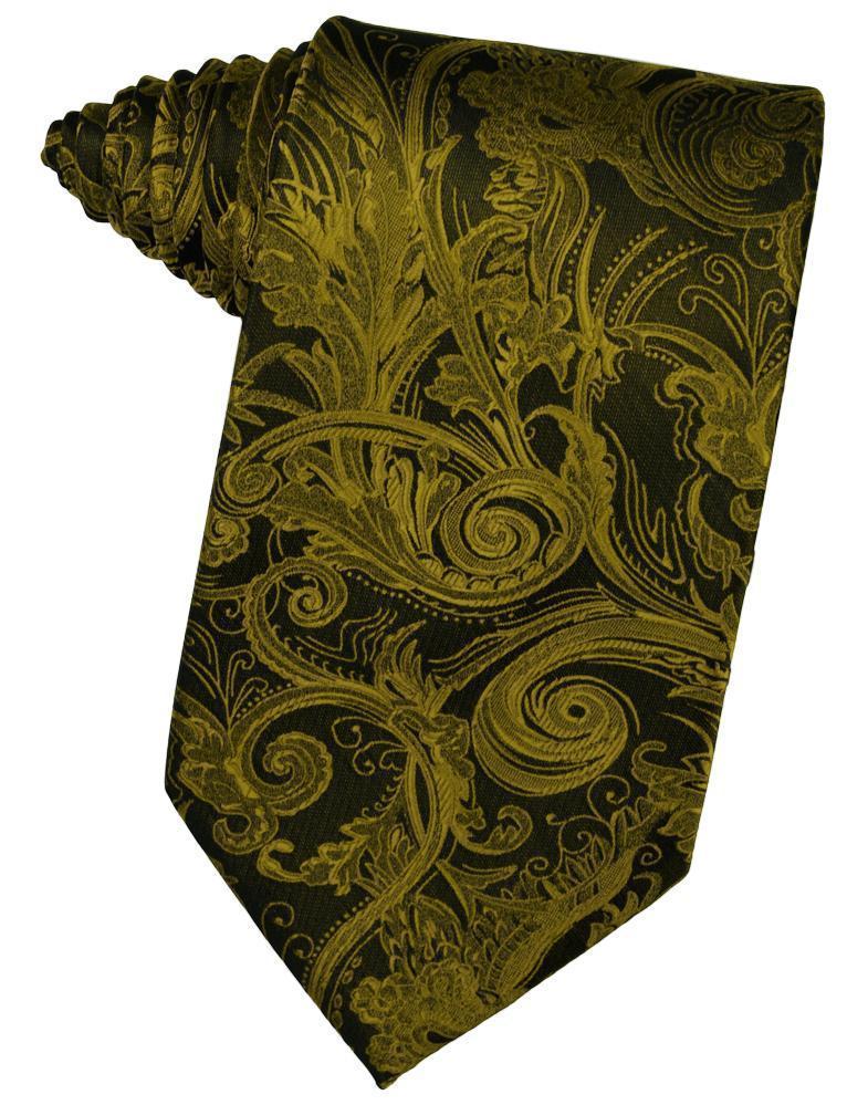 Cardi Self Tie New Gold Tapestry Necktie
