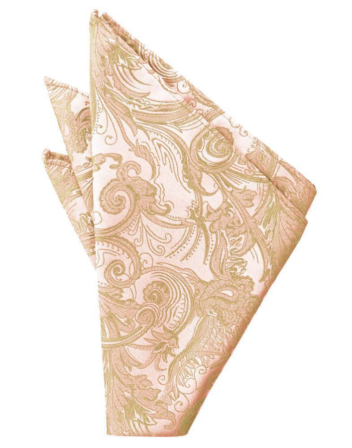 Cardi Peach Tapestry Pocket Square