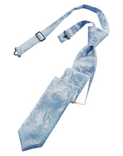 Load image into Gallery viewer, Cardi Pre-Tied Periwinkle Tapestry Skinny Necktie