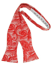 Load image into Gallery viewer, Cardi Self Tie Persimmon Tapestry Bow Tie