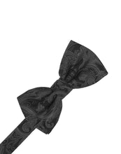 Load image into Gallery viewer, Cardi Pre-Tied Pewter Tapestry Bow Tie