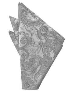 Cardi Platinum Tapestry Pocket Square