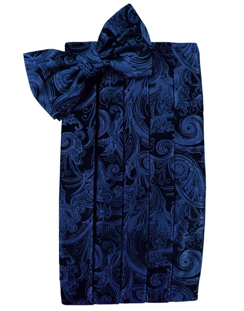 Cardi Royal Blue Tapestry Cummerbund