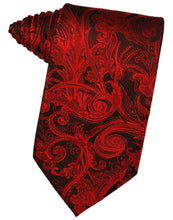 Load image into Gallery viewer, Cardi Self Tie Scarlet Tapestry Necktie