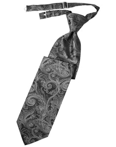 Cardi Pre-Tied Silver Tapestry Necktie