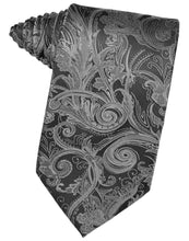 Load image into Gallery viewer, Cardi Self Tie Silver Tapestry Necktie