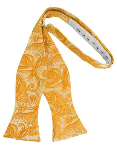Cardi Self Tie Tangerine Tapestry Bow Tie