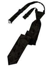 Load image into Gallery viewer, Cardi Pre-Tied Truffle Tapestry Skinny Necktie