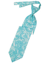 Load image into Gallery viewer, Cardi Pre-Tied Turquoise Tapestry Necktie