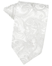 Load image into Gallery viewer, Cardi Self Tie White Tapestry Necktie