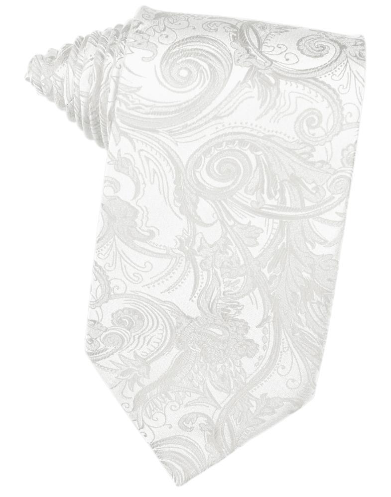 Cardi Self Tie White Tapestry Necktie