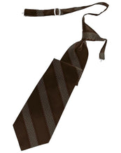 Load image into Gallery viewer, Cardi Pre-Tied Chocolate Venetian Stripe Necktie