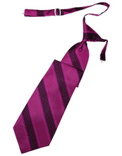 Load image into Gallery viewer, Cardi Pre-Tied Fuchsia Venetian Stripe Necktie
