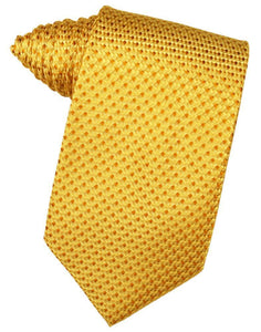 Cardi Self Tie Gold Venetian Necktie